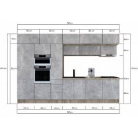 Bucatarie ZONE 360 FRONT PAL K002 / decor 4298